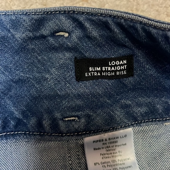 Veronica Beard Jeans Logan Slim Straight Extra High Rise Size 29 - Picture 10 of 11